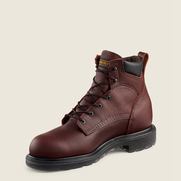 Work Støvler Herre - Red Wing Supersole® 2.0 - 6-Inch Waterproof Soft Toe - Bordeaux - UBWIAY-203